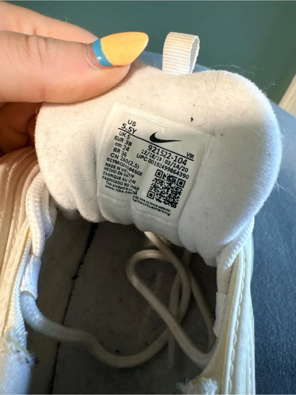 Kids 5.5Y Air Max 97 Triple White Sneakers